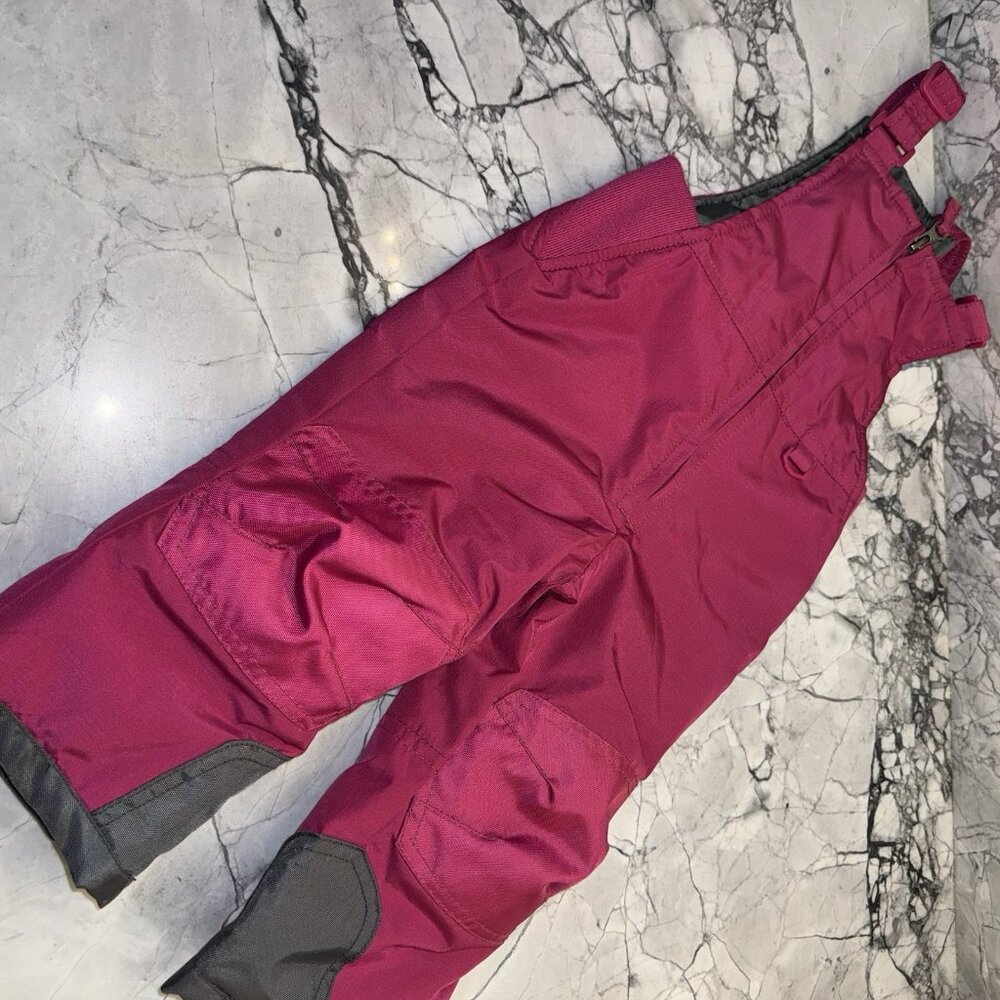 TSLA Baby Girls 18 Months Pink Snow Bib Overalls